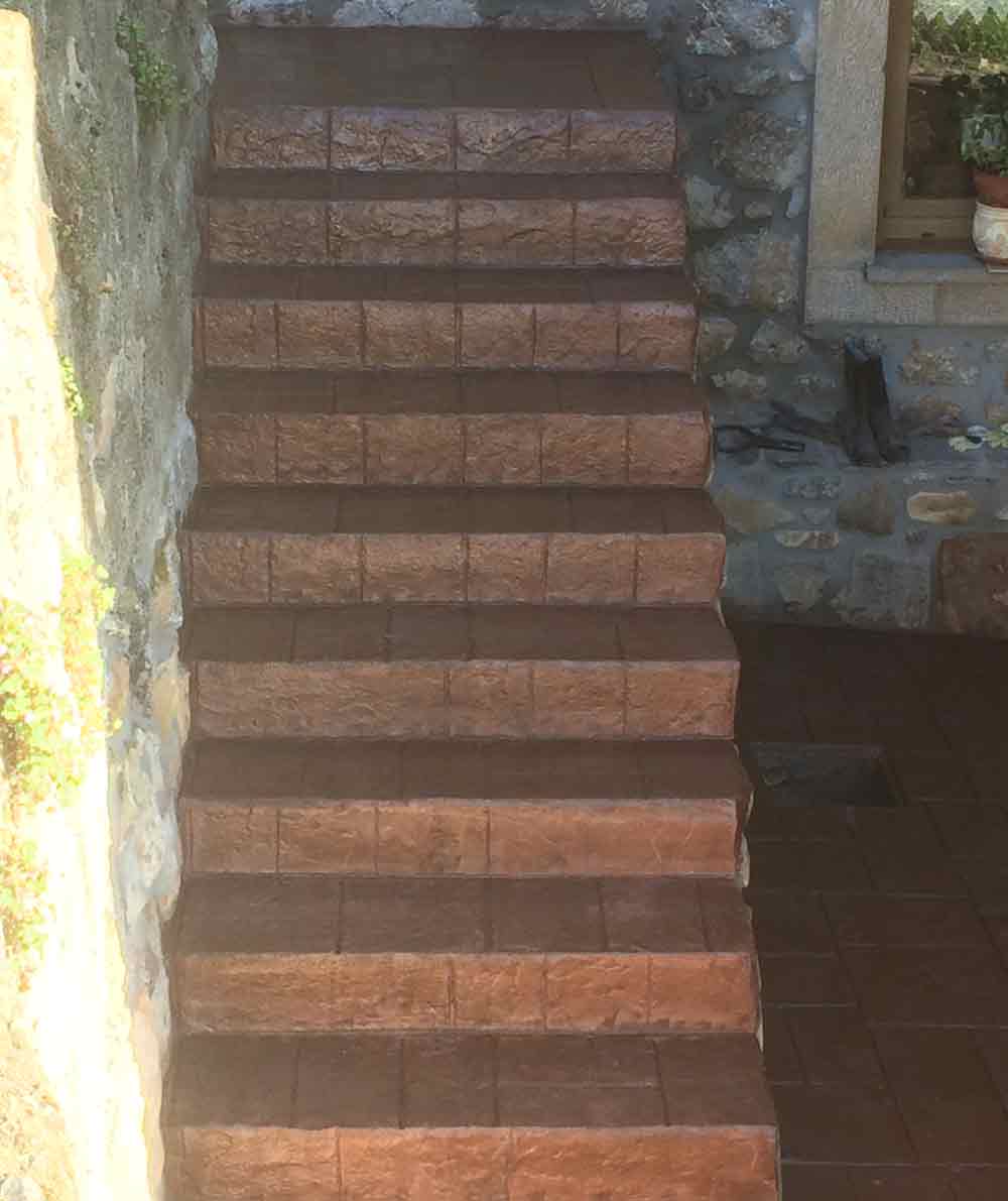 Trabajos en microcementos decorativos exterior
